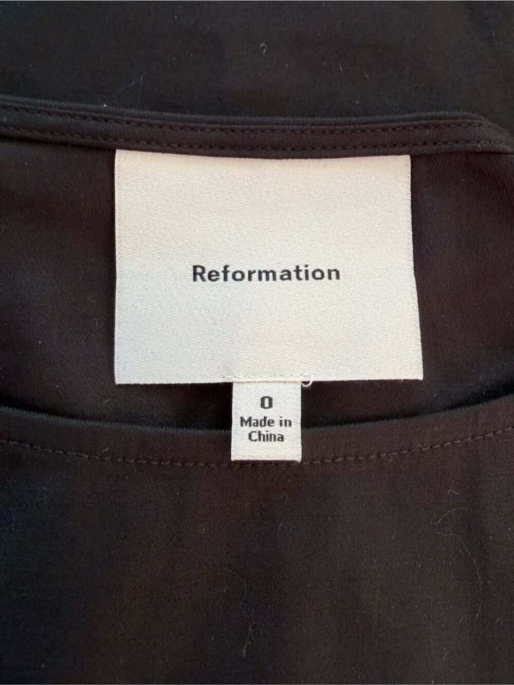 NEW Reformation Jordan Two Piece Short Sleeve Skirt Set Cotton Black | US 0 UK 4 - Picture 12 of 14